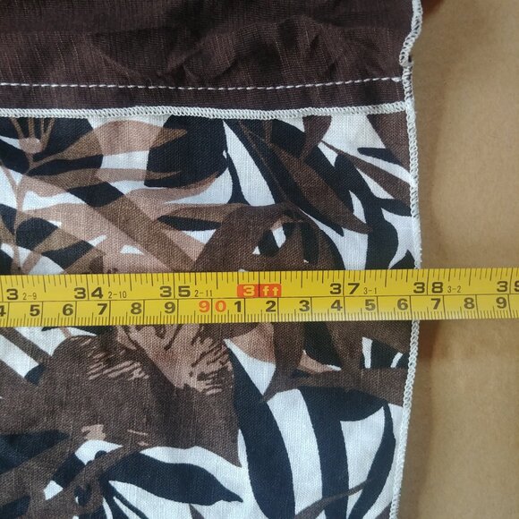 Jane & John brown white patchwork linen dress lagenlook size XL - Picture 9 of 15